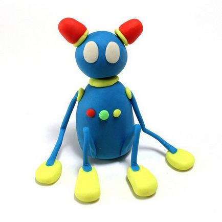 Робот з пластиліну як зробити іграшку своїми руками