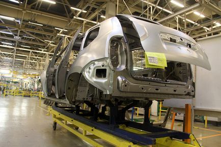 Orosz Renault Duster - a részleteket a szerelvény az üzemben Avtoframos
