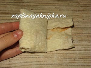 Roluri de pâine pita prăjită