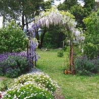 Un teren de gradina intr-o zona deschisa plat, planteaza o gradina