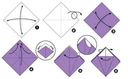 A legnépszerűbb program a színek, a szakterületen origami (szín) A legnépszerűbb program a virágok origami technikával