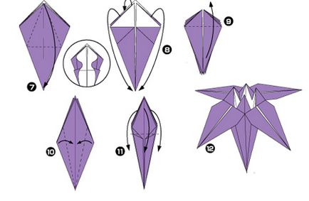 Cele mai populare scheme de flori în tehnica origami