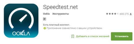 Speed ​​wi-fi