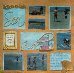 Scrapbooking album foto despre restul de la mare cu propriile mâini, idei de design, scrapbooking și multe altele