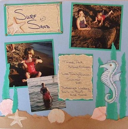 Scrapbooking album a többi a tenger a kezüket, tervezési ötletek, scrapbooking és egyéb (scrapbooking) Scrapbooking album a többi a tenger a kezüket, tervezési ötletek, scrapbooking és több