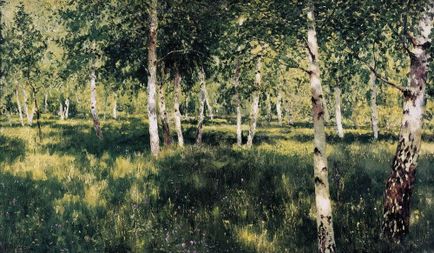 Az írás a képre Birch Grove Levitán