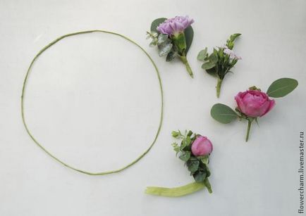 Creați o coroană romantică pe capul florilor reale - târg de meșteșugari - manual, manual
