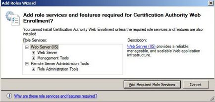 Crearea și configurarea unei autorități locale de certificare a întreprinderilor pe Windows 2008 - fuzionat