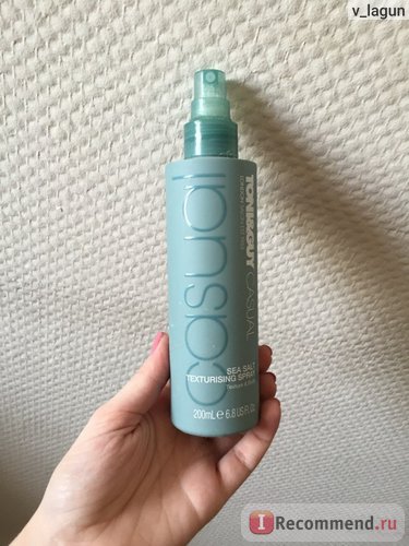 Спрей для волосся toni & amp; guy casual sea salt texturising spray - «навіть якщо я не поїду на море цього