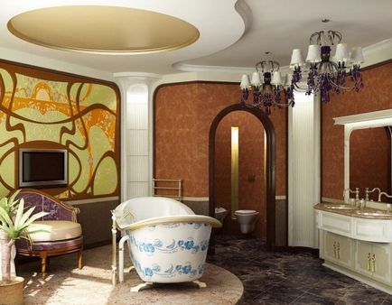 Art Nouveau în interior, cum să proiecteze un apartament în stil Art Nouveau