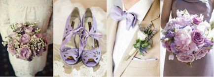 Весілля в бузковому кольорі оформлення, фото, плаття, торт