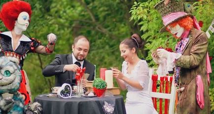 Весілля в стилі аліса в країні чудес сценарій і оформлення