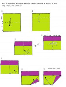 Scheme și fotografii de cutii mici de origami de diferite detalii