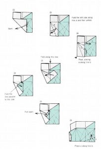 Scheme și fotografii de cutii mici de origami de diferite detalii