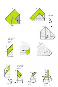 Scheme și fotografii de cutii mici de origami de diferite detalii