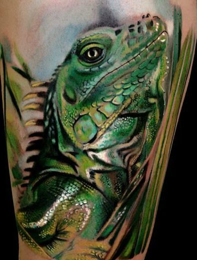 татуювання ігуана