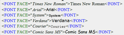 Etichete font (chip, dimensiune și culoare), blockquote și pre