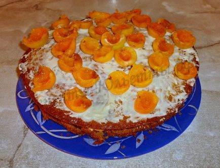 Торт з абрикосами, рецепт абрикосового торта