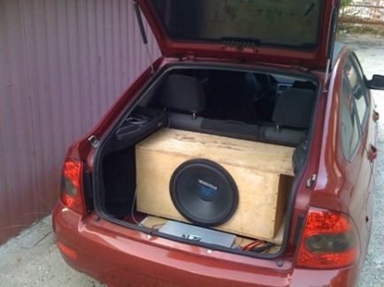 Instalarea subwoofer-ului pe hatchback-ul proroy