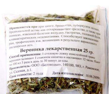 Veronica officinalis - proprietăți medicinale ale plantei