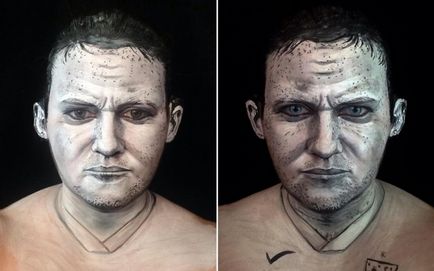 Transformare impresionantă cu ajutorul machiajului artistului de make-up Maria Malone, umkra