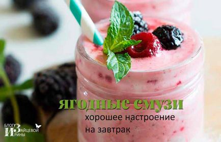 Berry Smoothies sunt note de vară în meniul zilnic, un blog de iepure