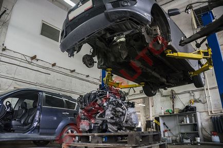 Înlocuirea motorului Mitsubishi lancer x pentru motor 2