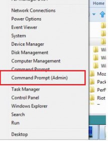 Запуск командного рядка з правами адміністратора в windows 8