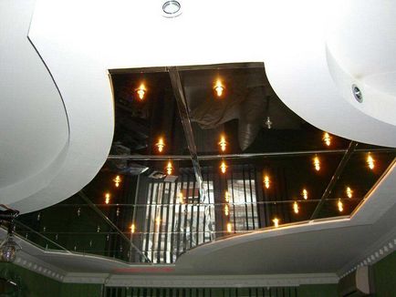 Tavane din oglinda tipuri de panouri, fotografie in dormitor, lampi pentru placi din plastic, design by