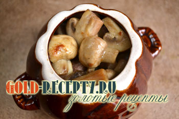 Печеня зі свинини з картоплею та грибами в горщику рецепт з фото
