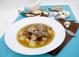 Печеня в горщиках рецепт зі свинини, білих грибів і картоплі
