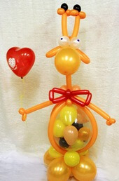 Girafa din baloane