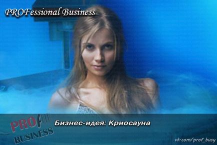 Üzleti ötlet cryosauna (rubelt) Üzleti ötlet cryosauna
