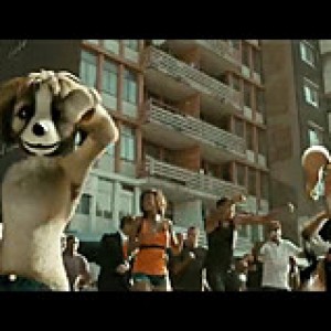 Háziállatok kliphez, amelyben táncoló kutya Obama és Putyin