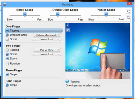 Cum se configurează trackpad-ul multi-touch în Windows 8