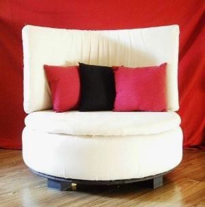 Як зробити диван з покришок