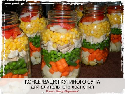 Консервація курячого супу