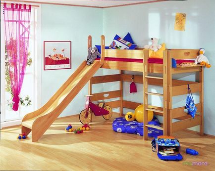 Loft ágy belsejében a gyermekek előnyeiről és hátrányairól, mamere - puska szülők