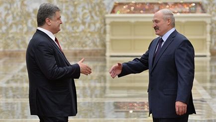 Lukașenka și Poroșenko se dedică în apropierea Rusiei 