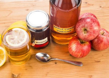 Miere și oțet de cidru de mere pentru rețeta de scădere în greutate