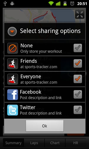 Áttekintés sport tracker android