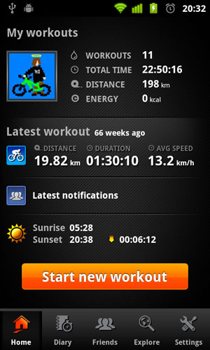 Áttekintés sport tracker android