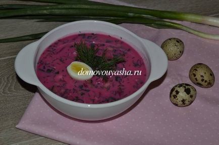 Okroshka - rețete pe kefir și apă