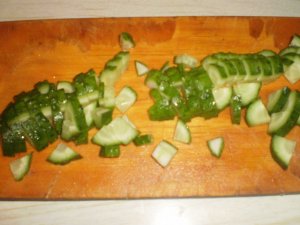 Salata de pui afumata cu biscuiti - pas-cu-pas-foto-retete