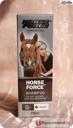 Șamponul horsa forțează forța de creștere și întărire a părului cu keratină pe bază de fulgi de ovăz