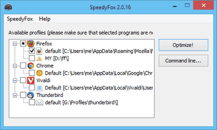 Speedyfox - прискорте ваш firefox