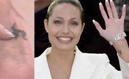 12 cele mai bune tatuaje Angelina Jolie