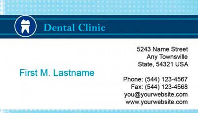 9 Шаблонів візитних карток стоматолога