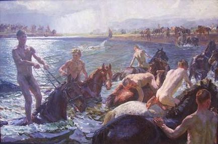 Аркадій Олександрович пластів - купання коней