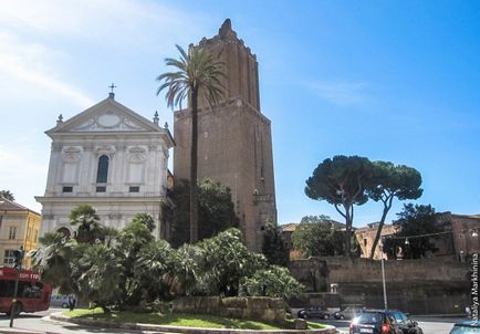 Turnul militiei (torre delle milizie), plimba in jurul Romei